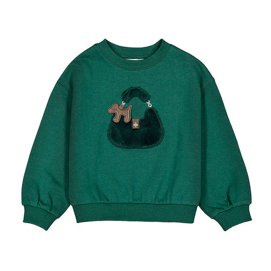 Purse sweater - bottle green