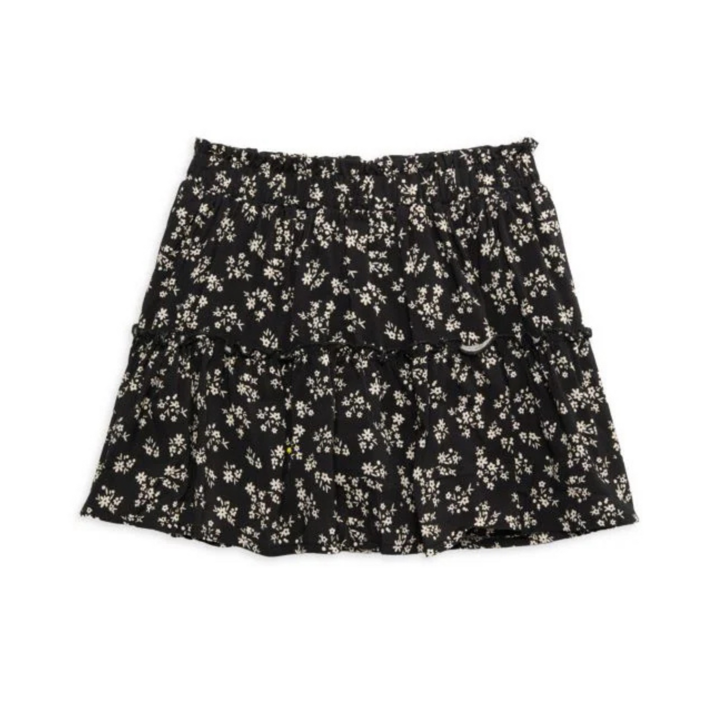 Black floral skort