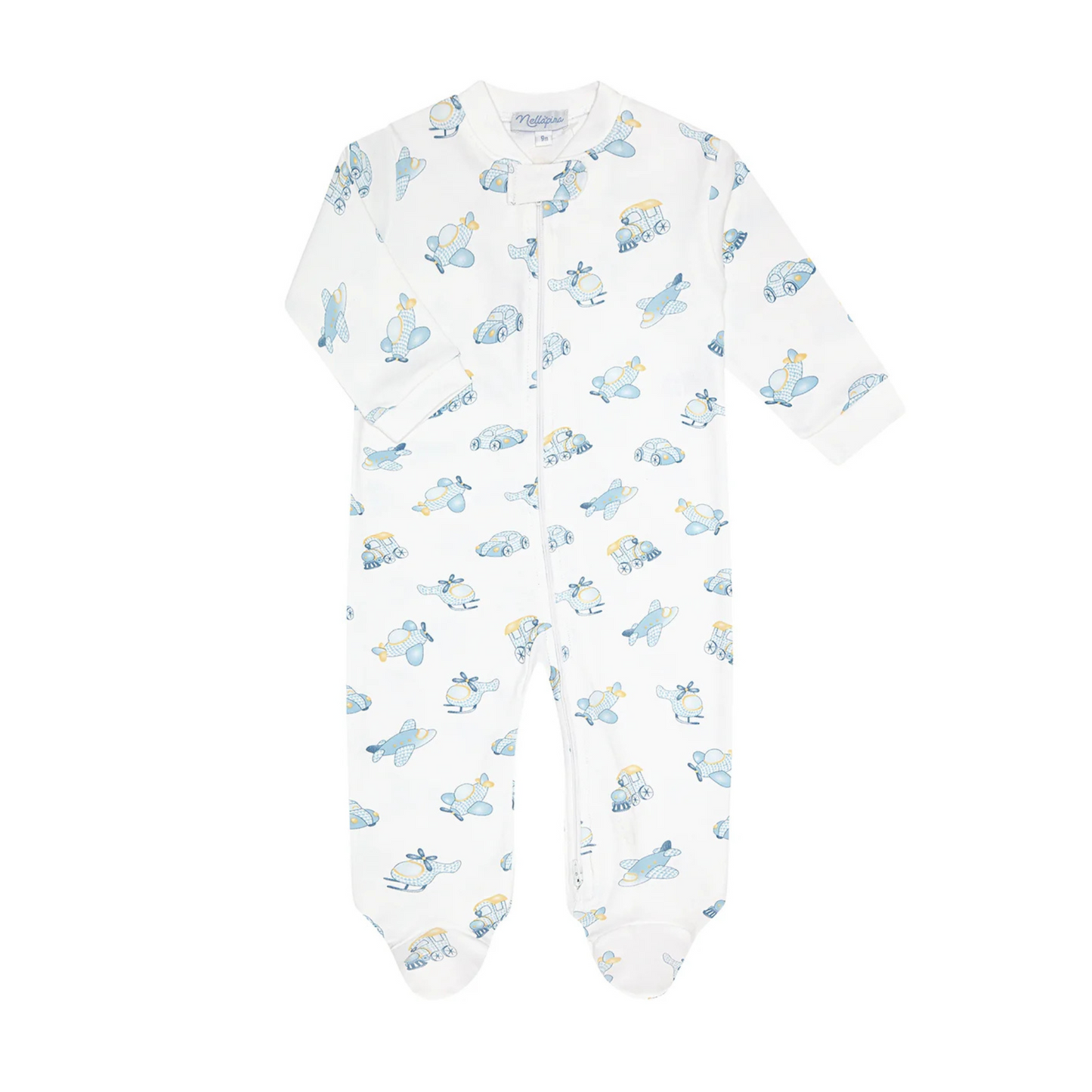 Mini voyages zipper footie