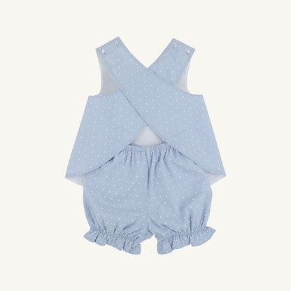 Bettye bloomer set - sarasota sky dallas dot