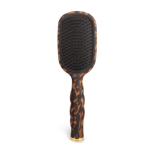 Detangler brush for thick hair - tortoise