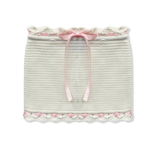 Connie skirt - cream crochet