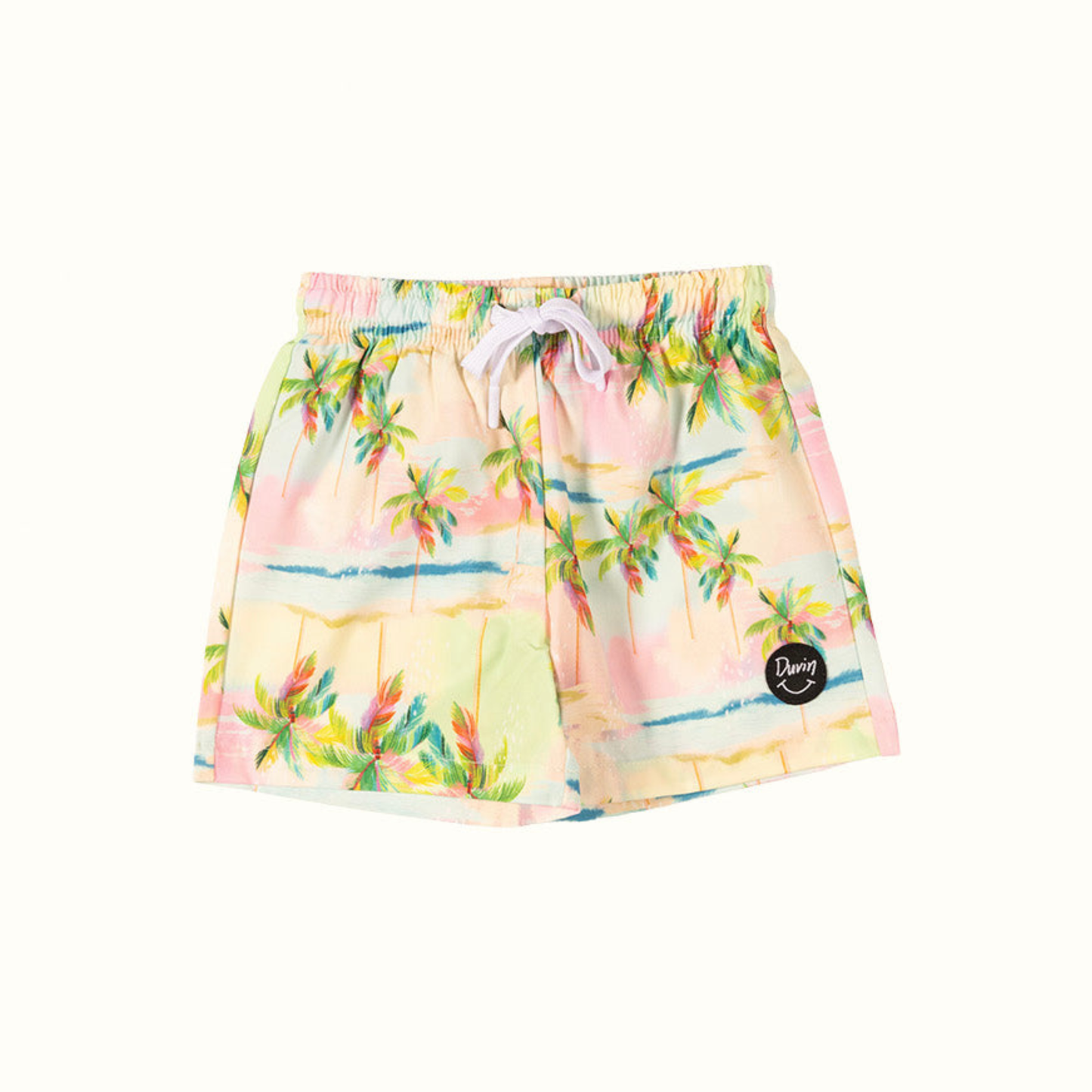 Pastel palmy swim shorts