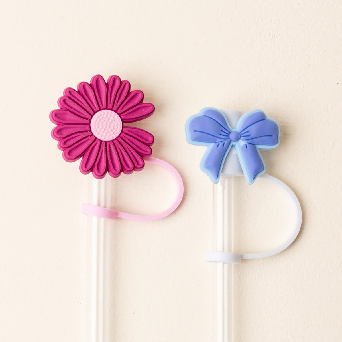 Straw topper sets - wildberry