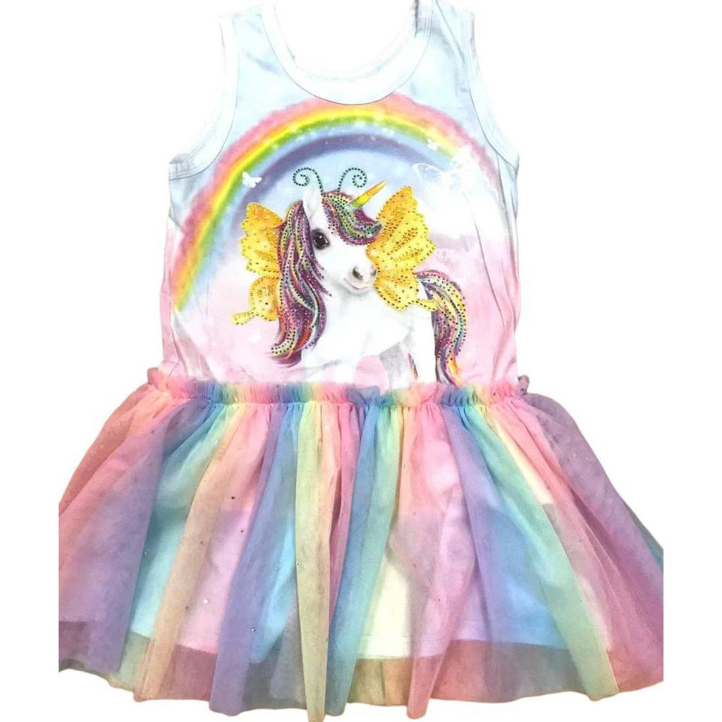 Lola + the Boys Unicorn Dreamland Crystal Dress