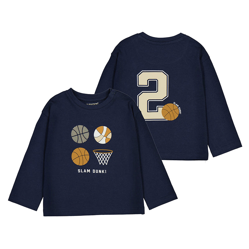 L/s basket shirt - blue