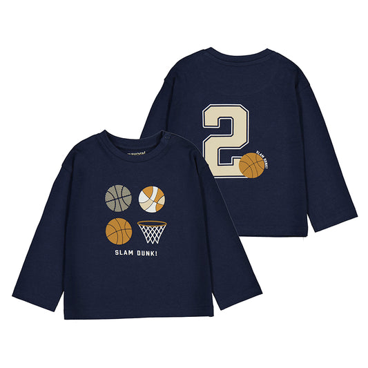 L/s basket shirt - blue