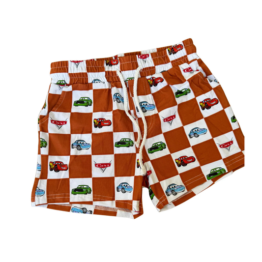 Retro car shorts