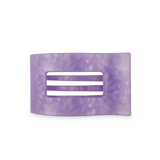 Lavender mist medium flat rectangle hair clip