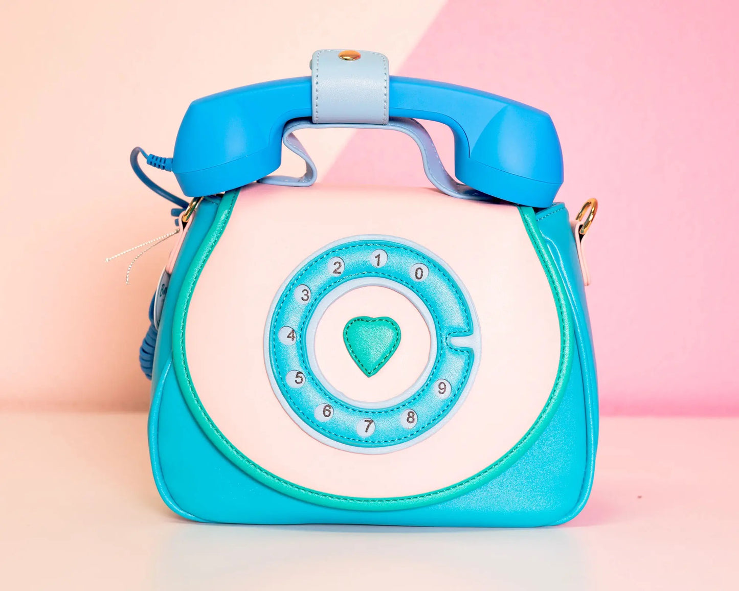 Phone convertible handbag - blue