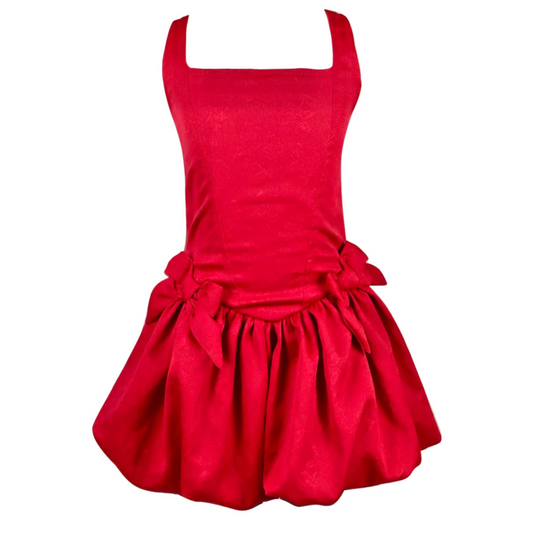 Red bow dress