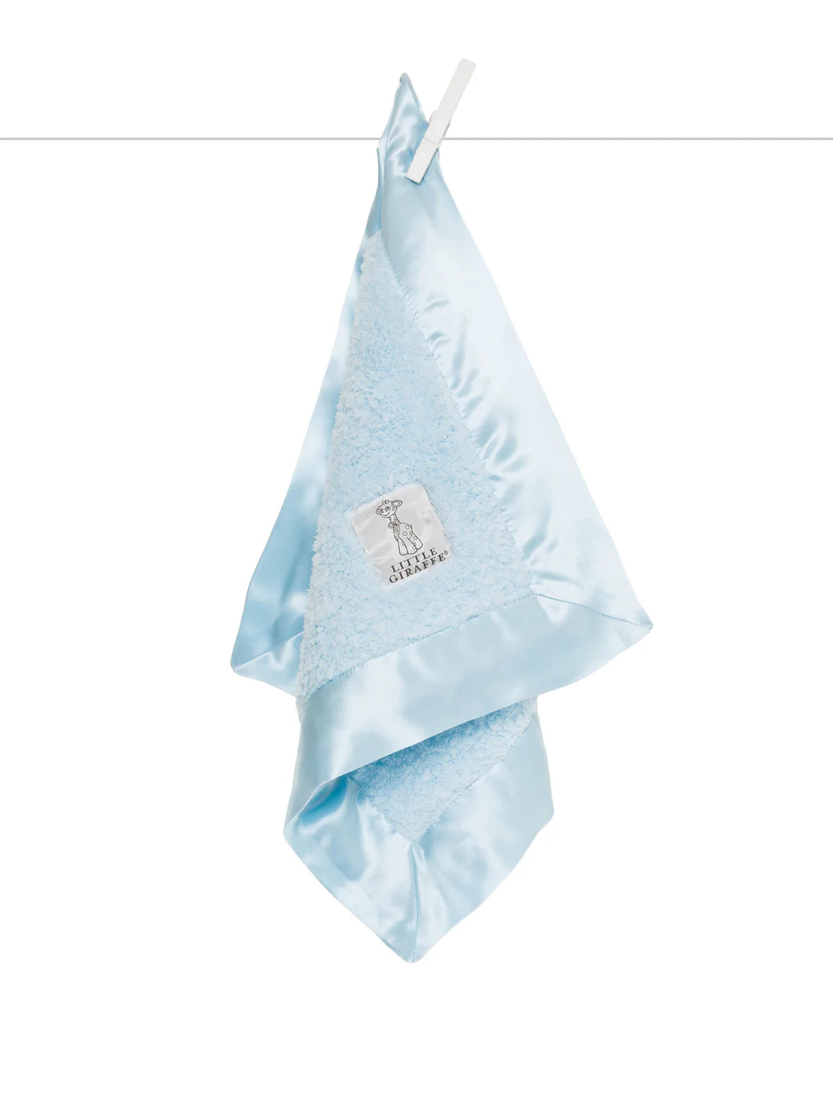 Chenille blanky - blue