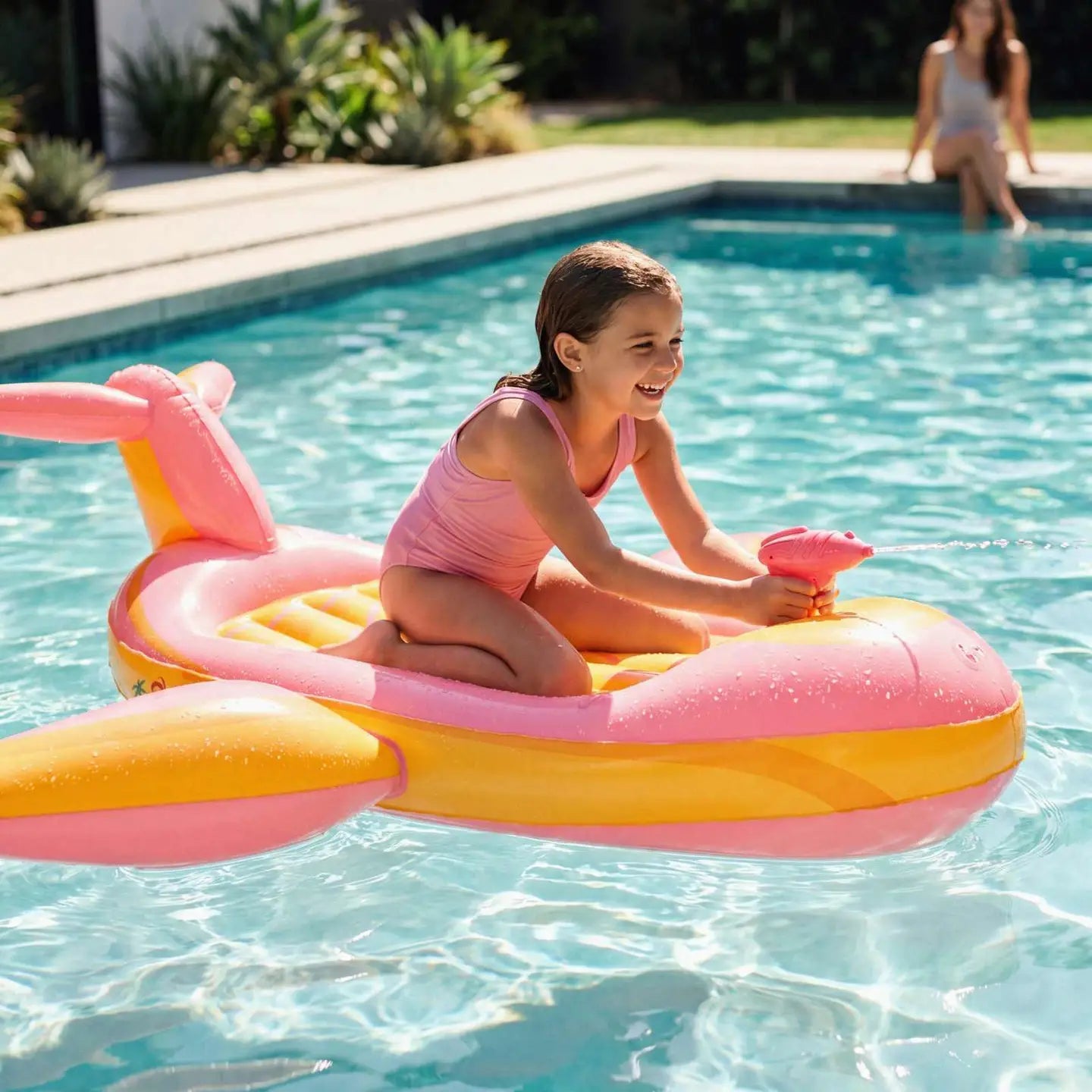 Airplane pool float Barbie