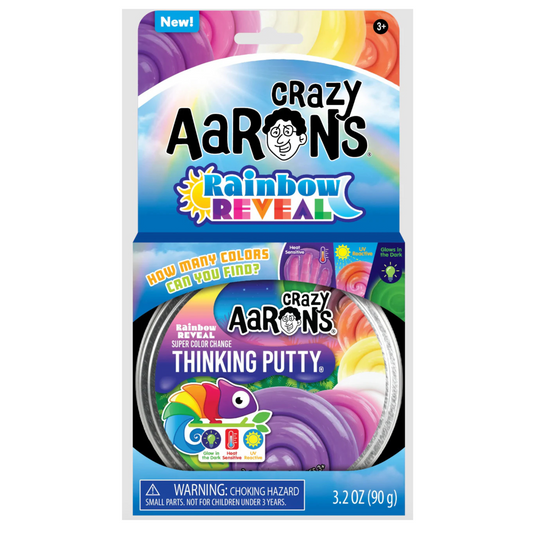 Rainbow reveal 4" thinking putty tin