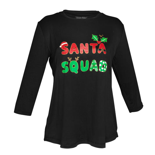 Santa squad ladies top