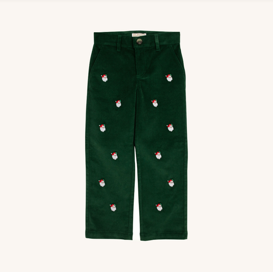 Critter prep school pants - Santa/grier green