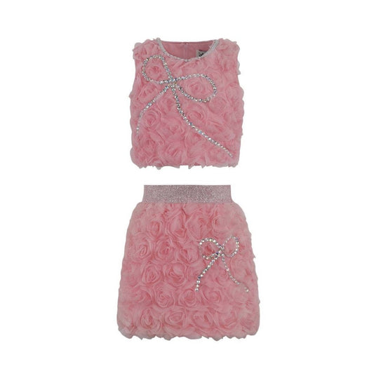 Rose sparkle bow set