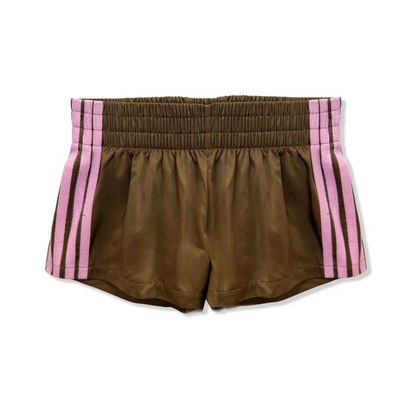 Jordyn shorts - chocolate/baby pink