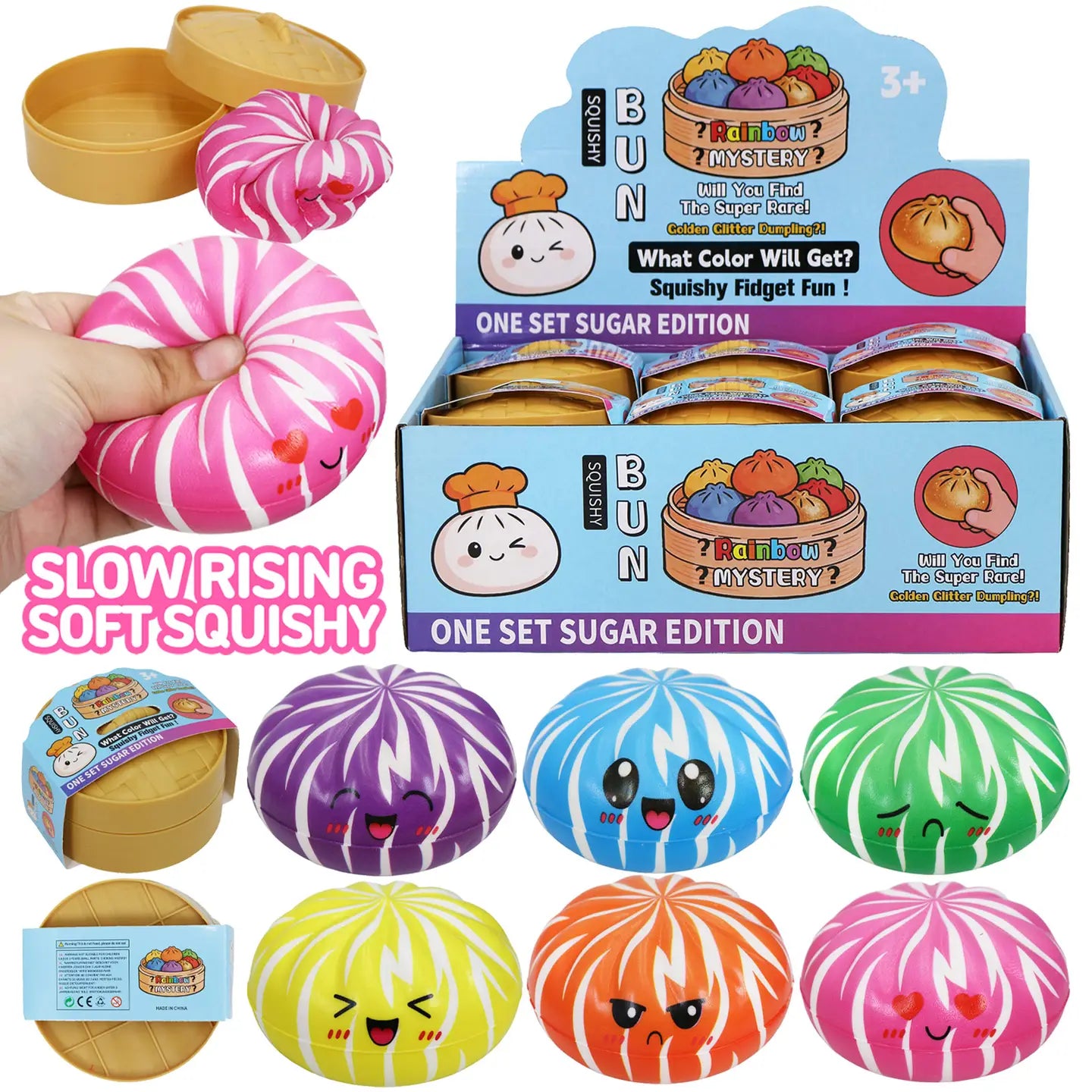 Colorful pumpkin stripe dumplings