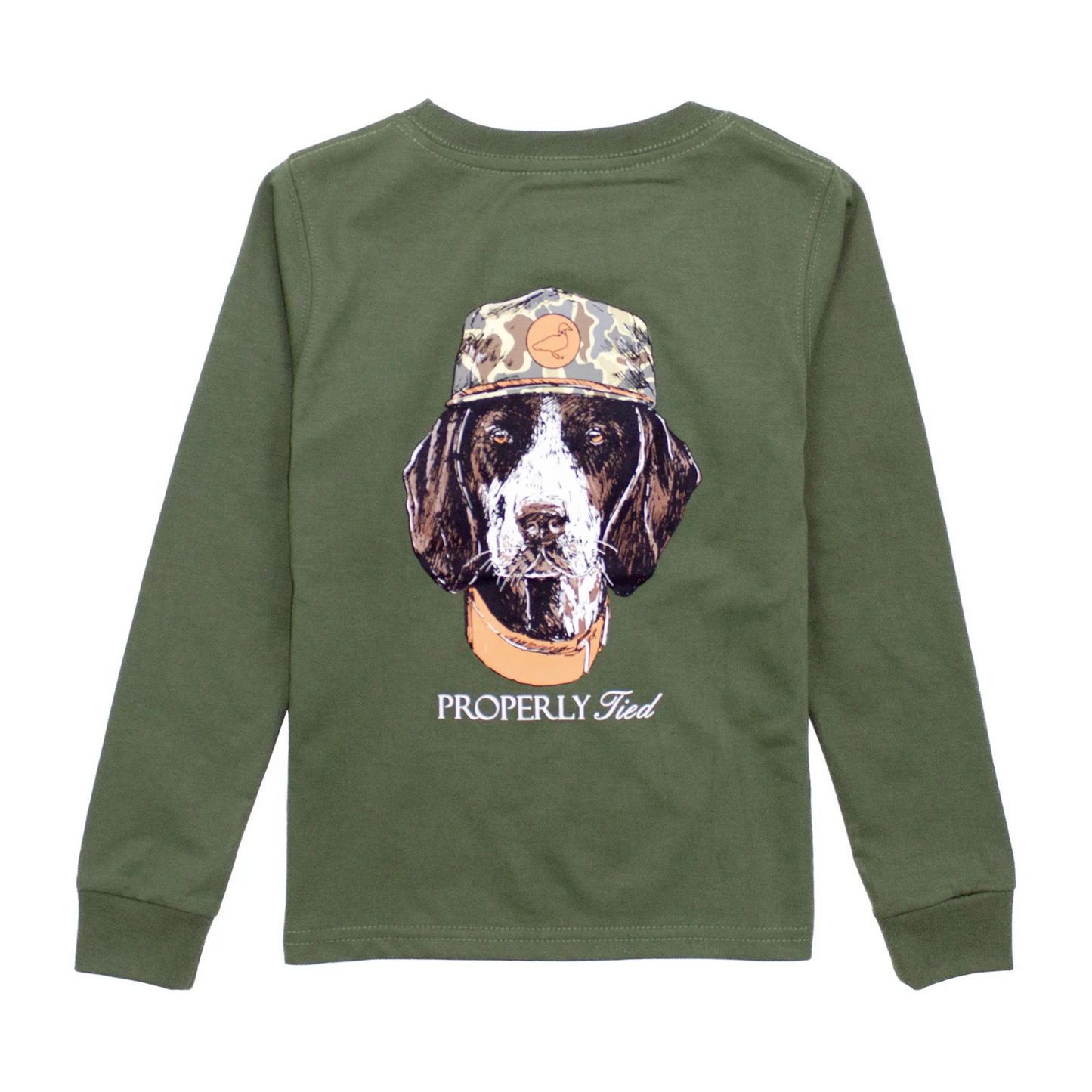 Man's best friend l/s tshirt - olive