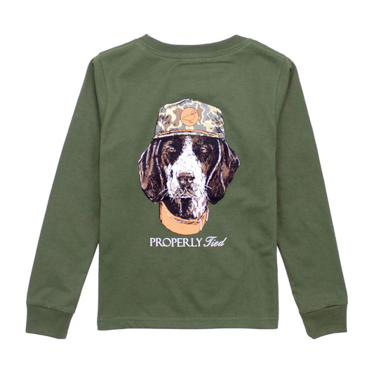 Man's best friend l/s tshirt - olive