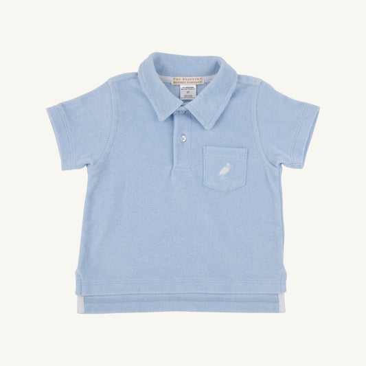 Prim and proper terrycloth polo - beale st blue