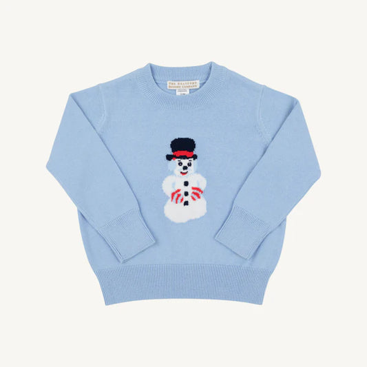 Isaacs intarsia sweater - snowman/bsblue