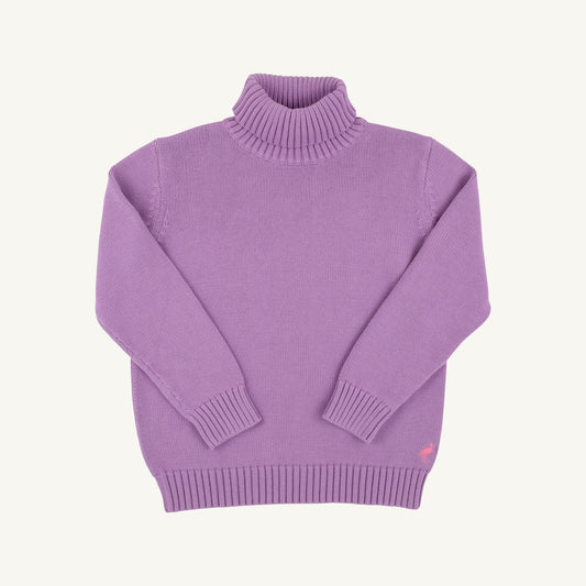 Townsend turtleneck sweater - valley high violet