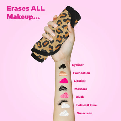 Leopard print pro makeup eraser