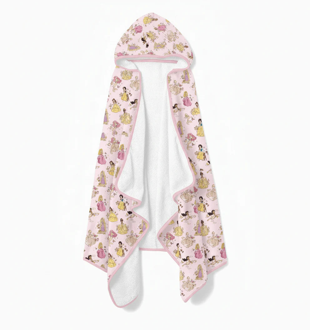 Princess dreams hooded towel