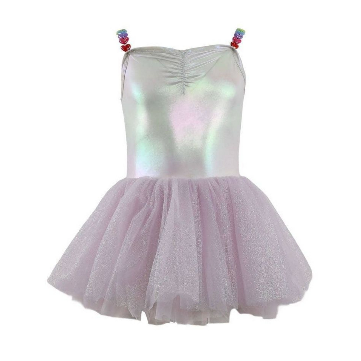 Shiny hologram tulle dress