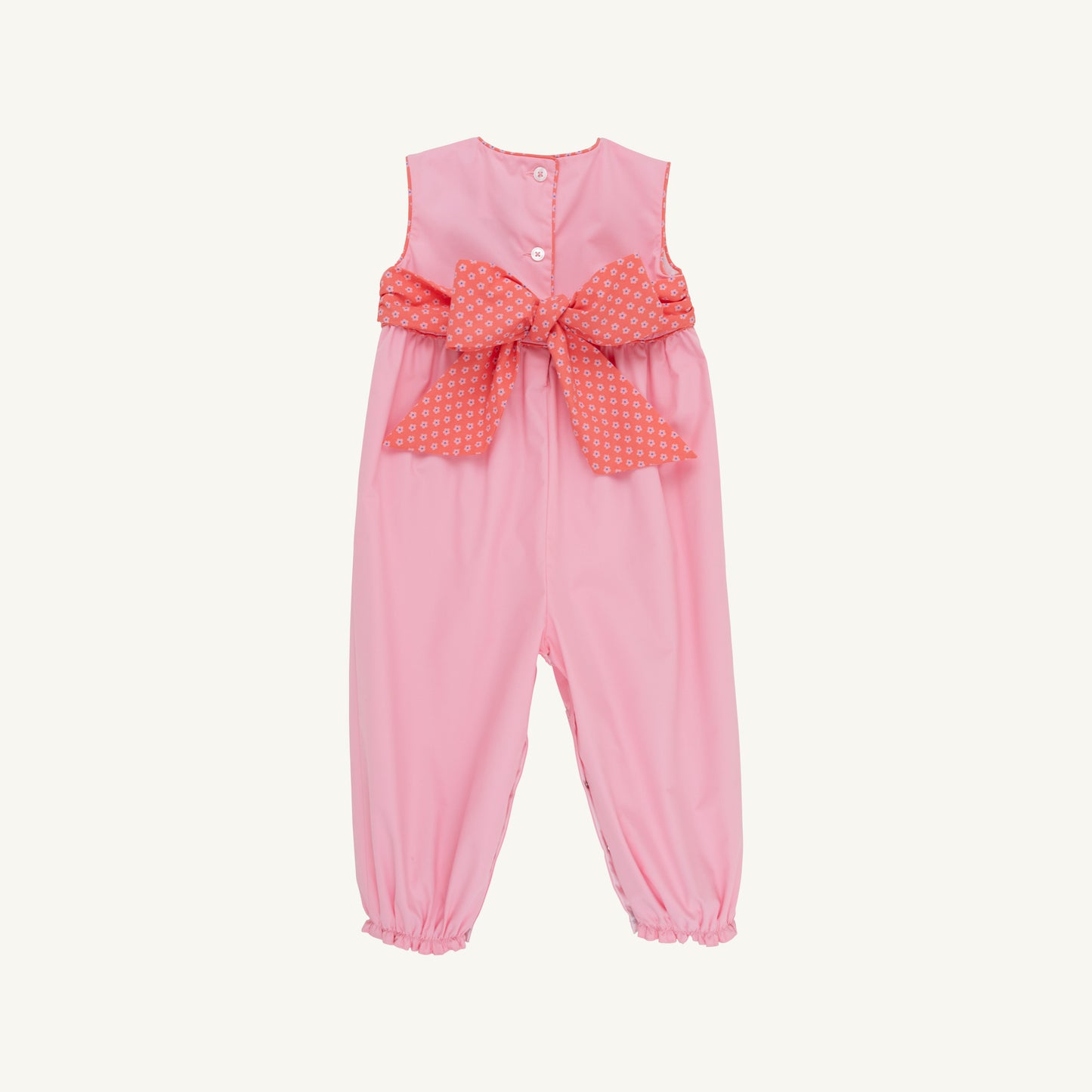 Sleeveless Rebecca romper - pumpkin/sppink/msmmfloral