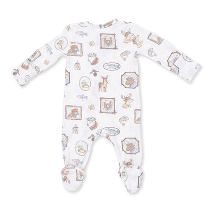 Woodson's family cabin 2way zipper footie