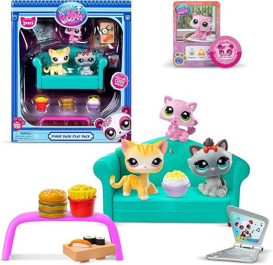 Littlest pet shop - diner dash play pack