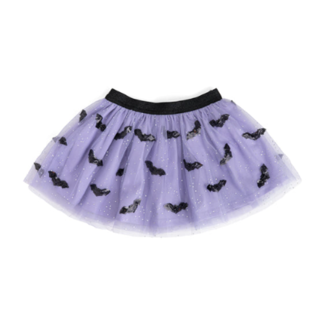 Sequin Bat Halloween Tutu Skirt
