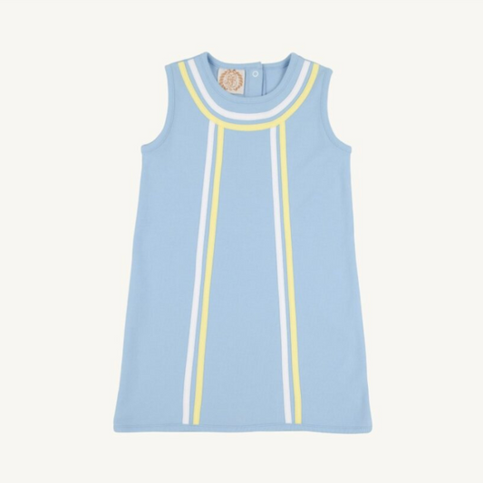 Annie apron dress - beale st blue/wawhite/lwyellow
