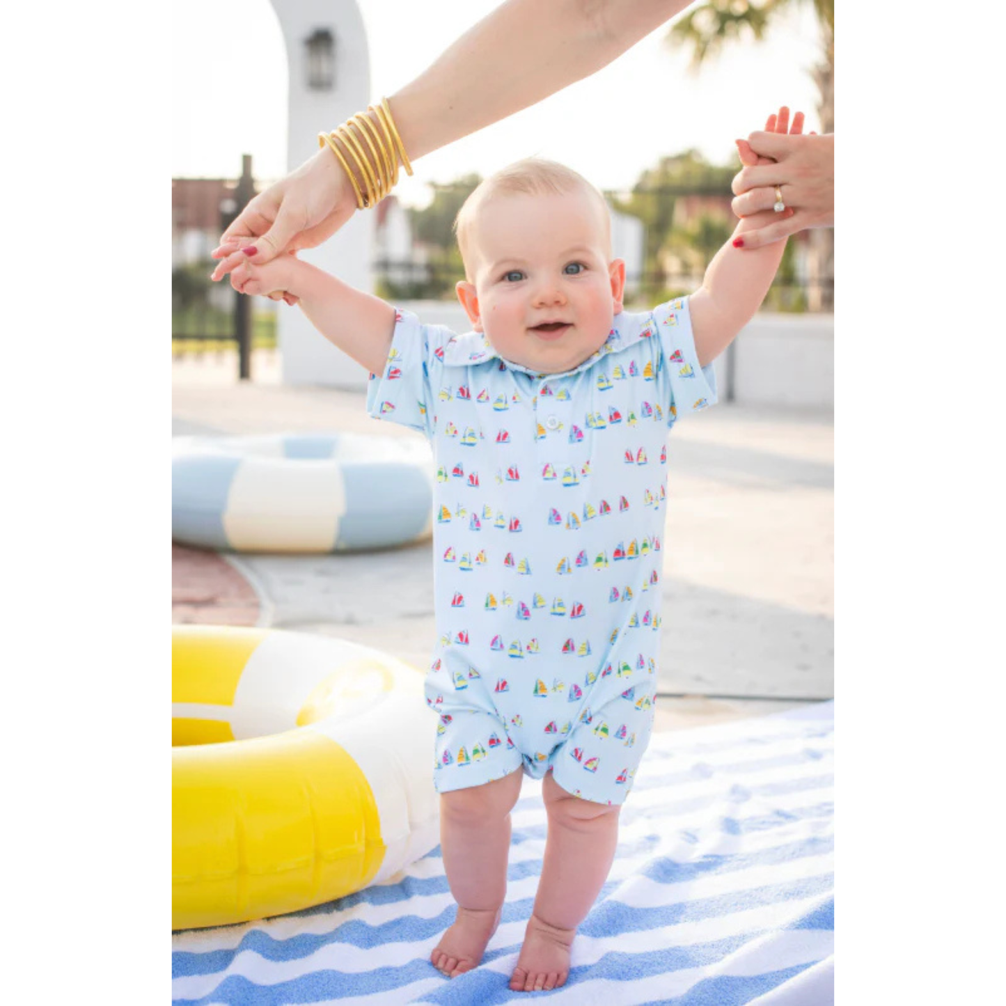 Everyday romper - boat race