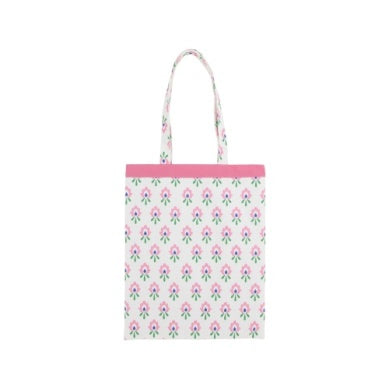 Library bound bag - pearl/pink