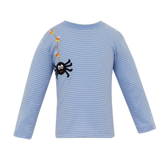 Spider blue stripe tshirt