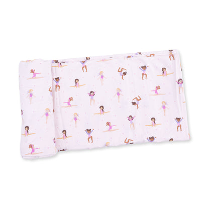 Tiny tumblers swaddle blanket
