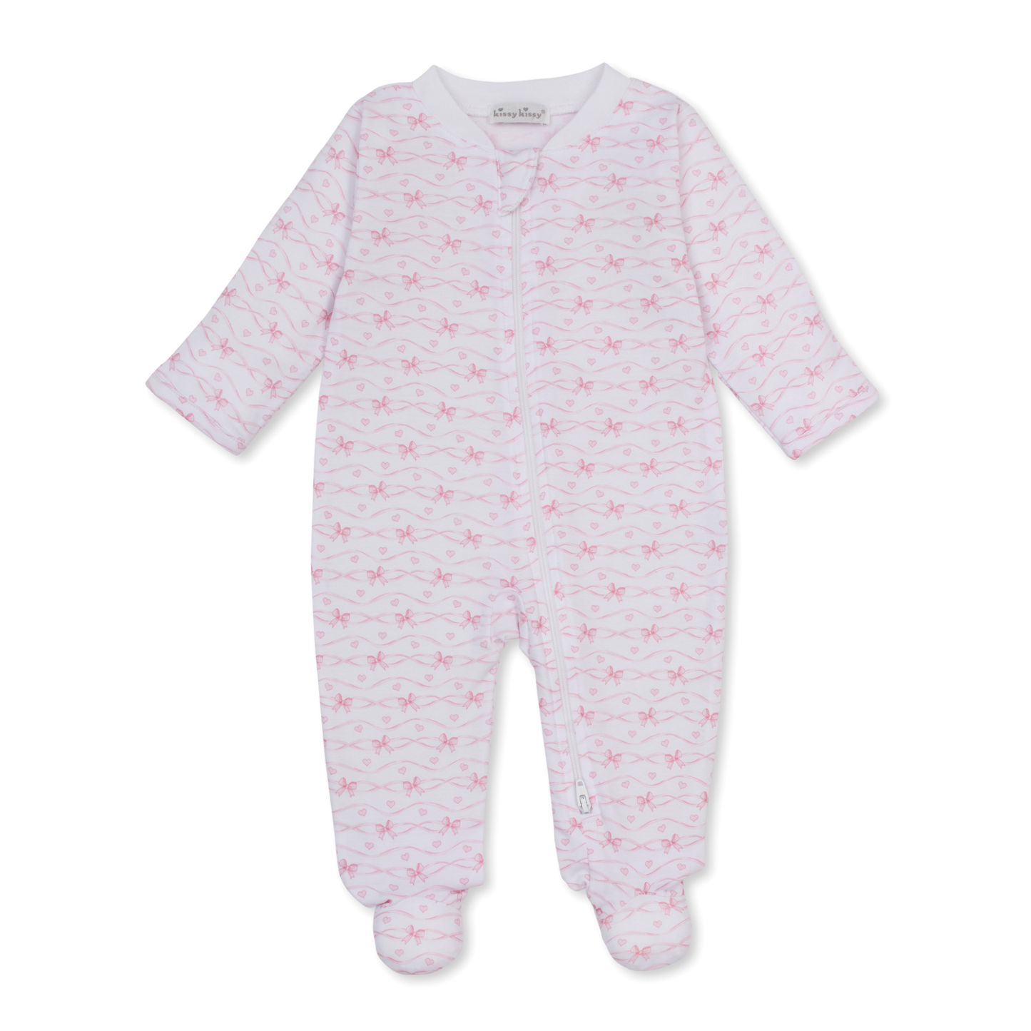 Baby bows footie