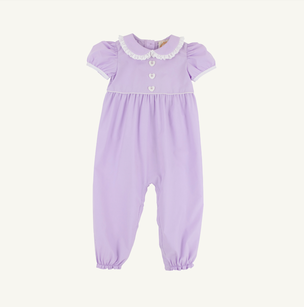 Olivia ruth romper - lauderdale lavender