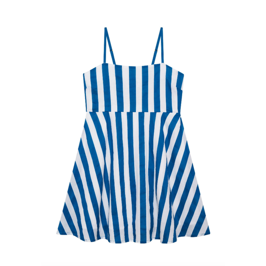Little rianna mini dress - twilight tides stripes