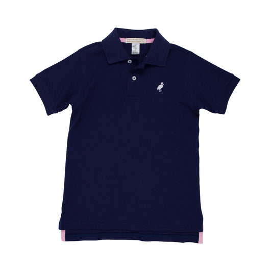 Prim and proper s/s polo - nantucket navy