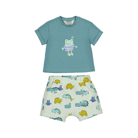 Frog tshirt & animals shorts