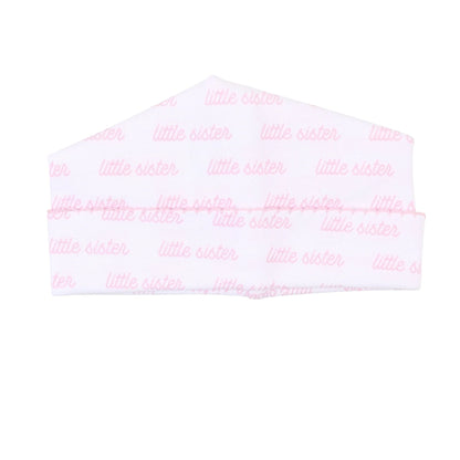 Sister bow hat - pink