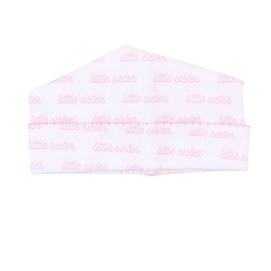 Sister bow hat - pink