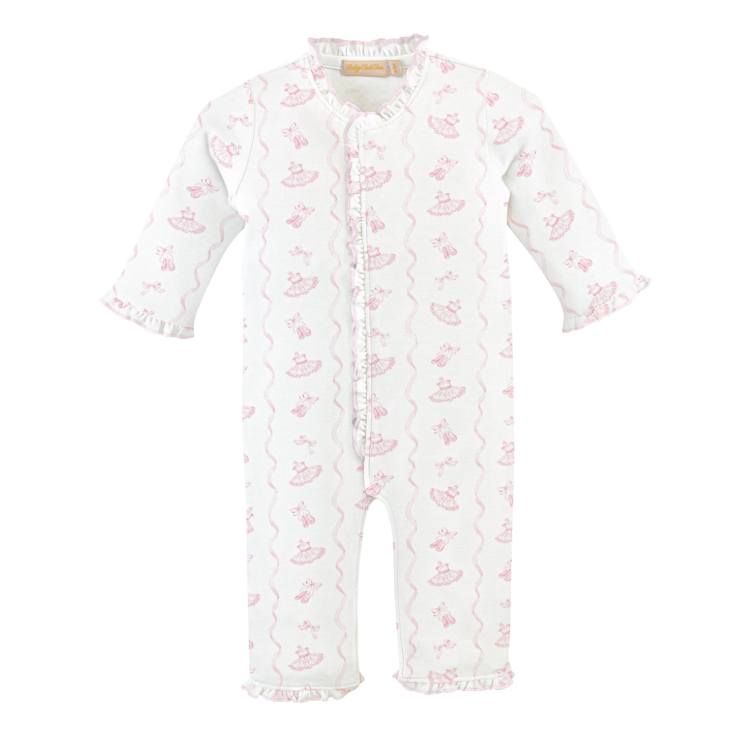 Sugarplum steps ruffle coverall