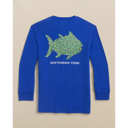 Lights l/s tee - surf blue