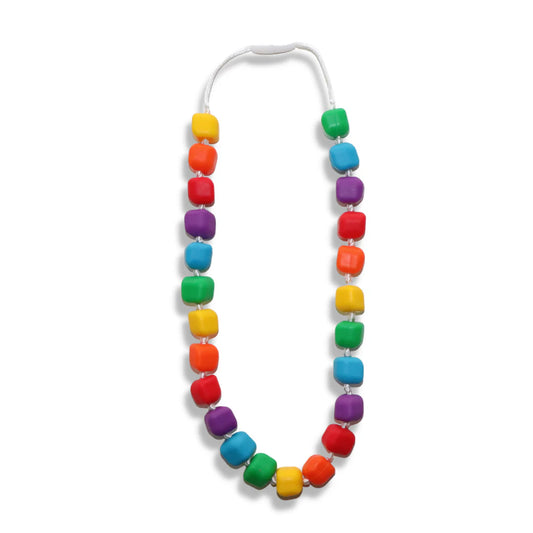 Princess & the pea necklace - rainbow bright